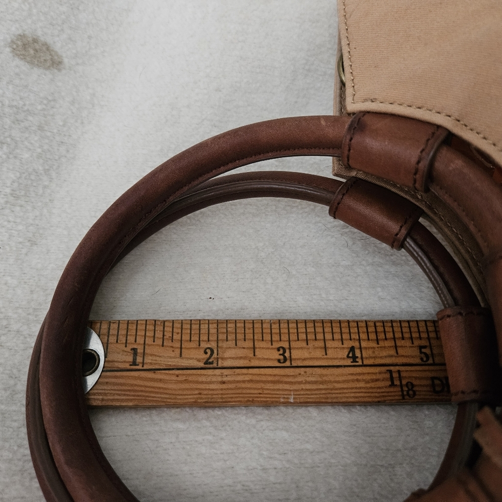 Fossil Tan Shoulder Bag with Brown Handles - Picture 12 of 16